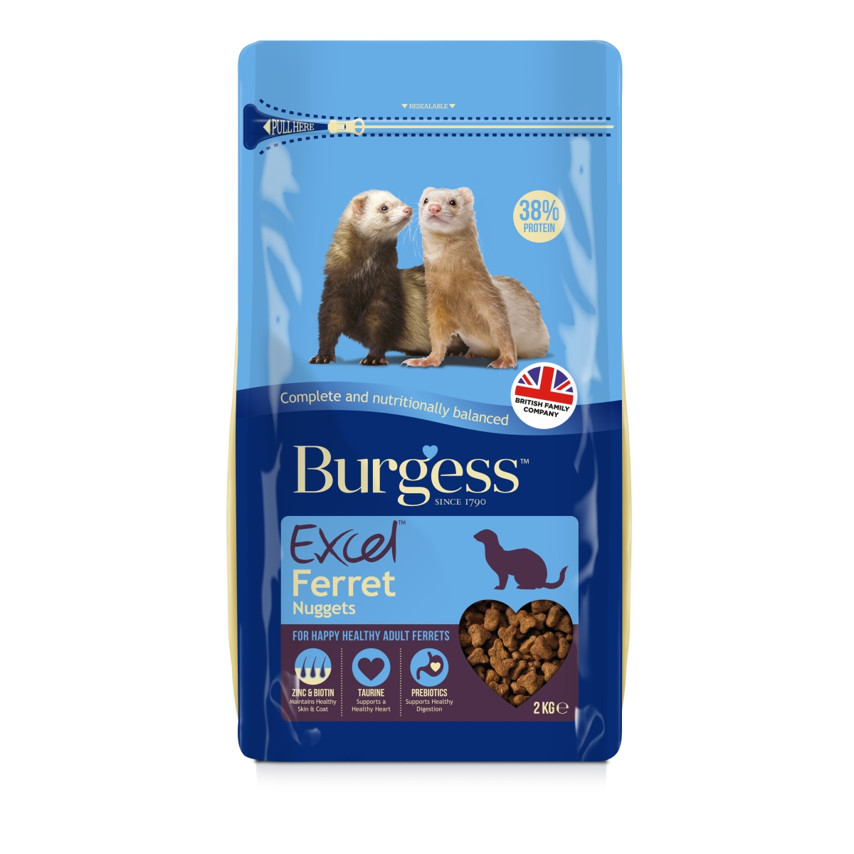 Burgess Excel maistas šeškams 2kg - 