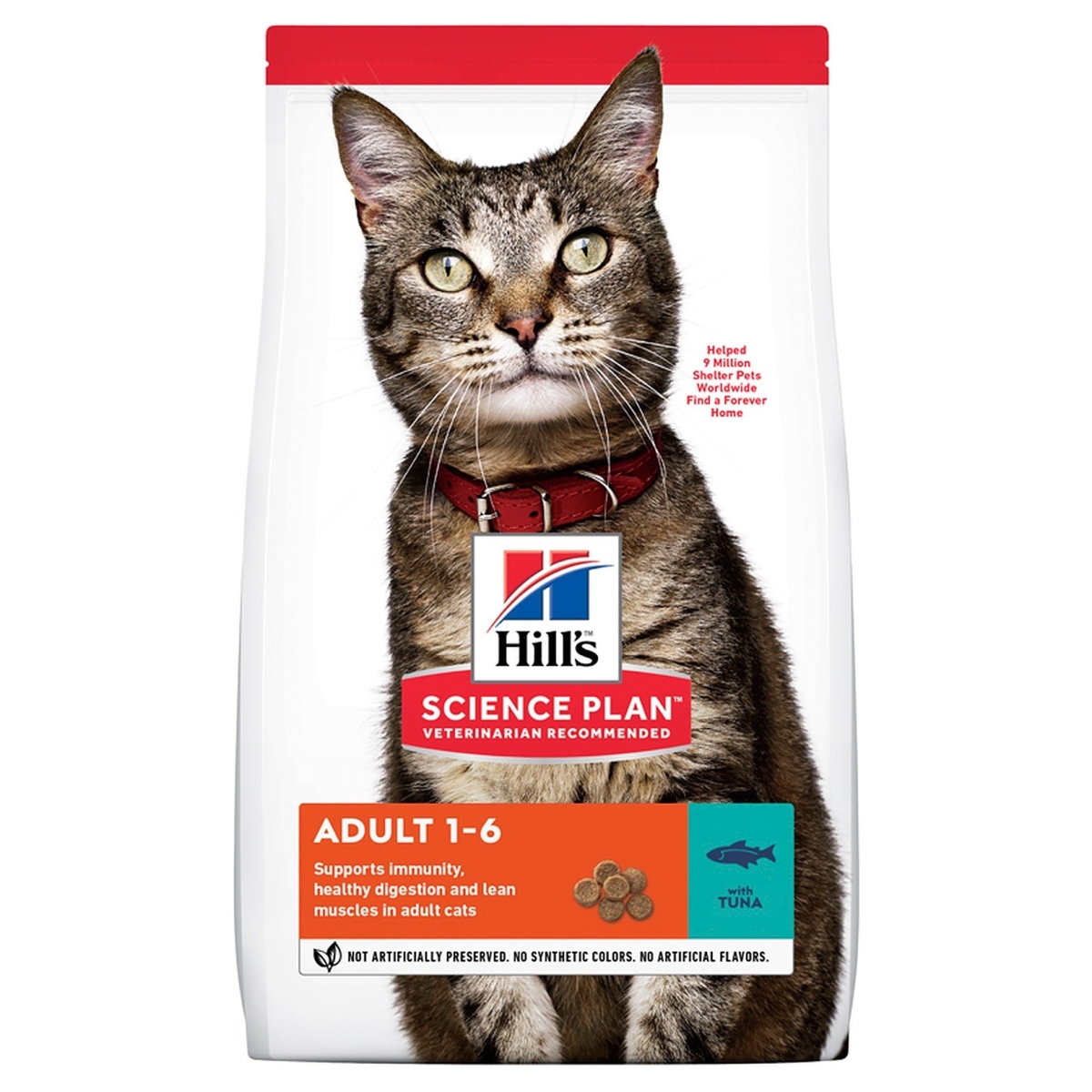 Hill's Feline Adult sausas maistas katėms su tunu 5kg - 