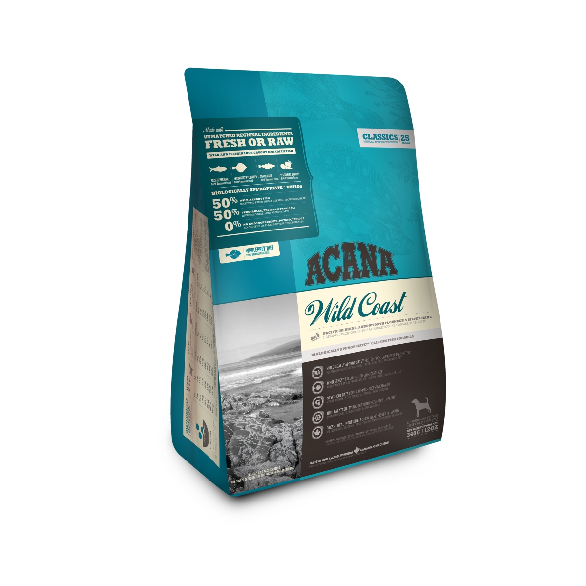 Acana wild coast sausas šunų maistas 340g - 