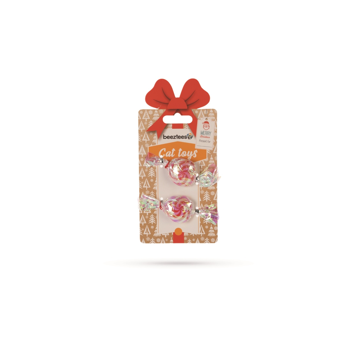 Beeztees Xmas Candy žaislas katėms, 2x9x1,5 cm - 