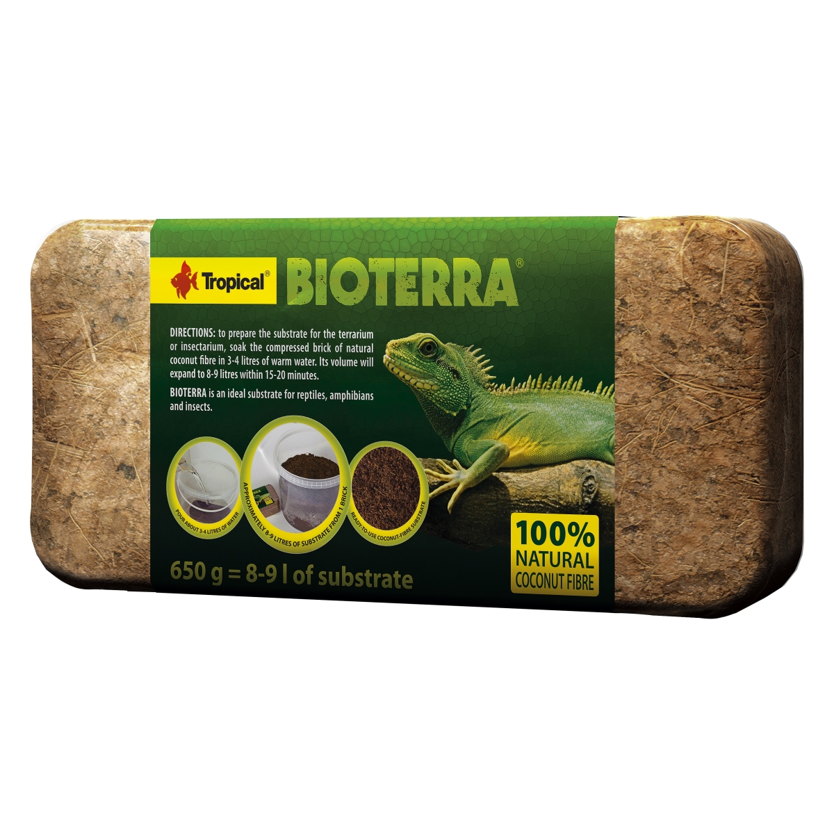 Tropical Bioterra kokoso pluošto substratas, 650g