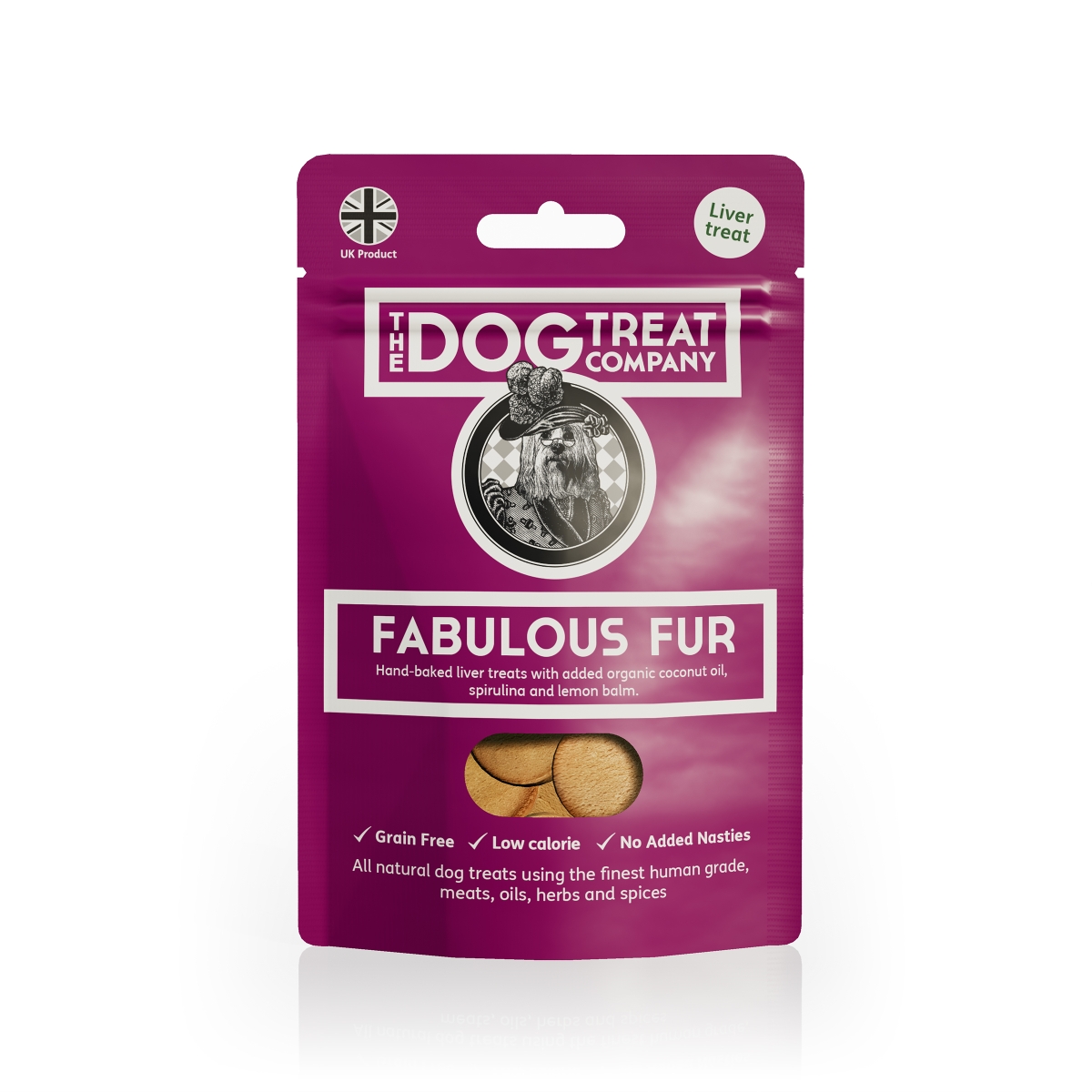 The Dog Treat Fabulous žvilgančiam šuns kailiui, 50 g - 