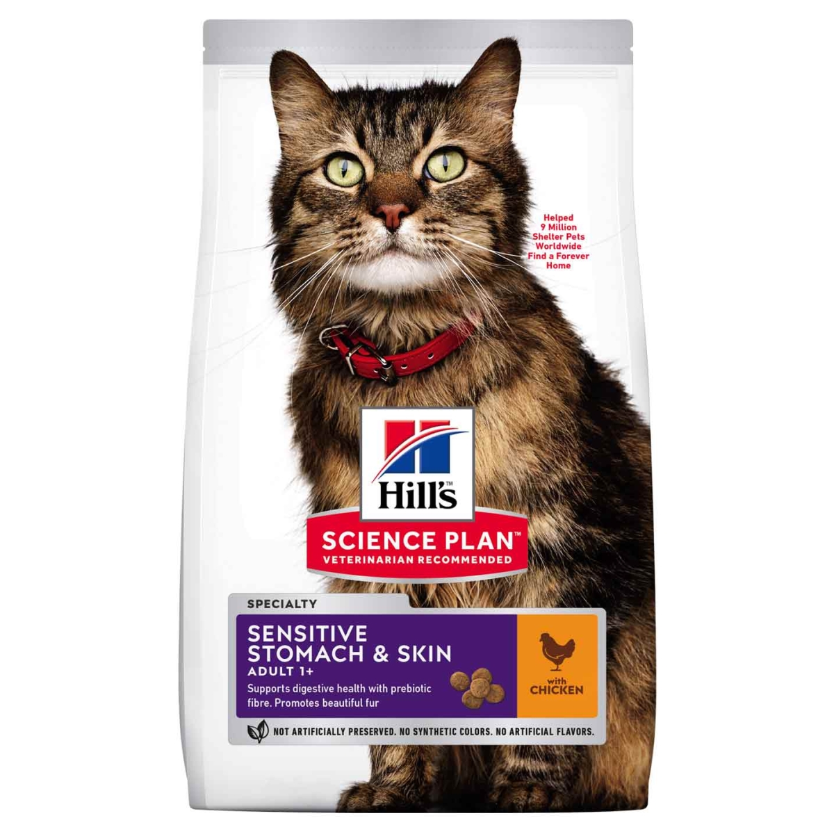 Hill's Science Plan Sensitive Stomach&Skin maistas su vištien. 7kg -  1