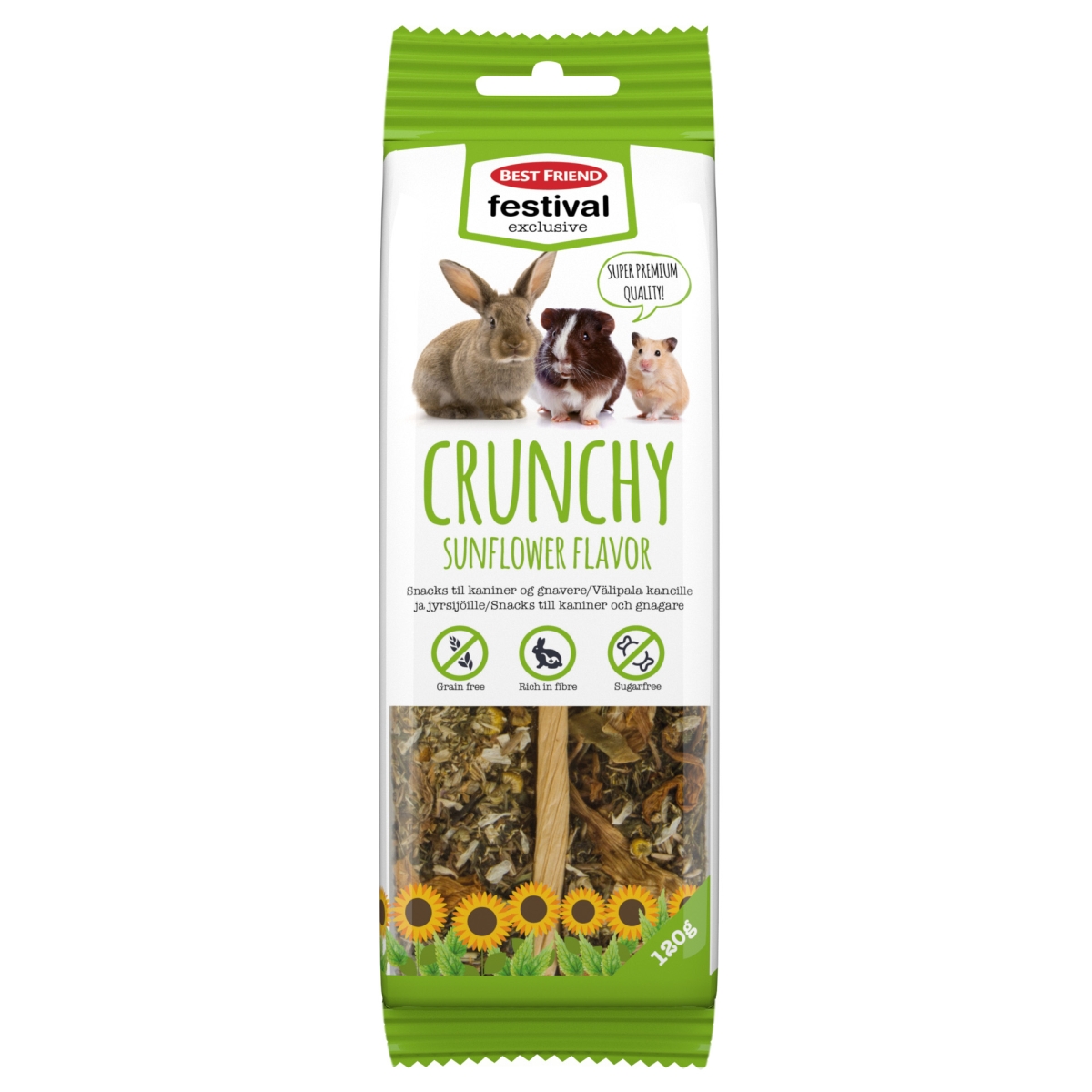 Best Friend Festival Exclusive Crunchy skanėstas graužikams, 120 g - 