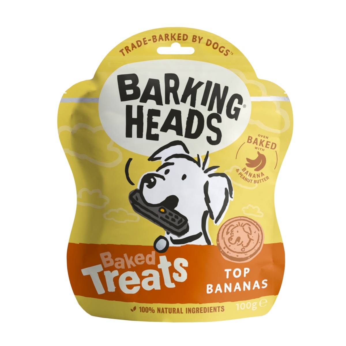 Barking Heads Top Bananas skanėstai šunims, 100 g - 