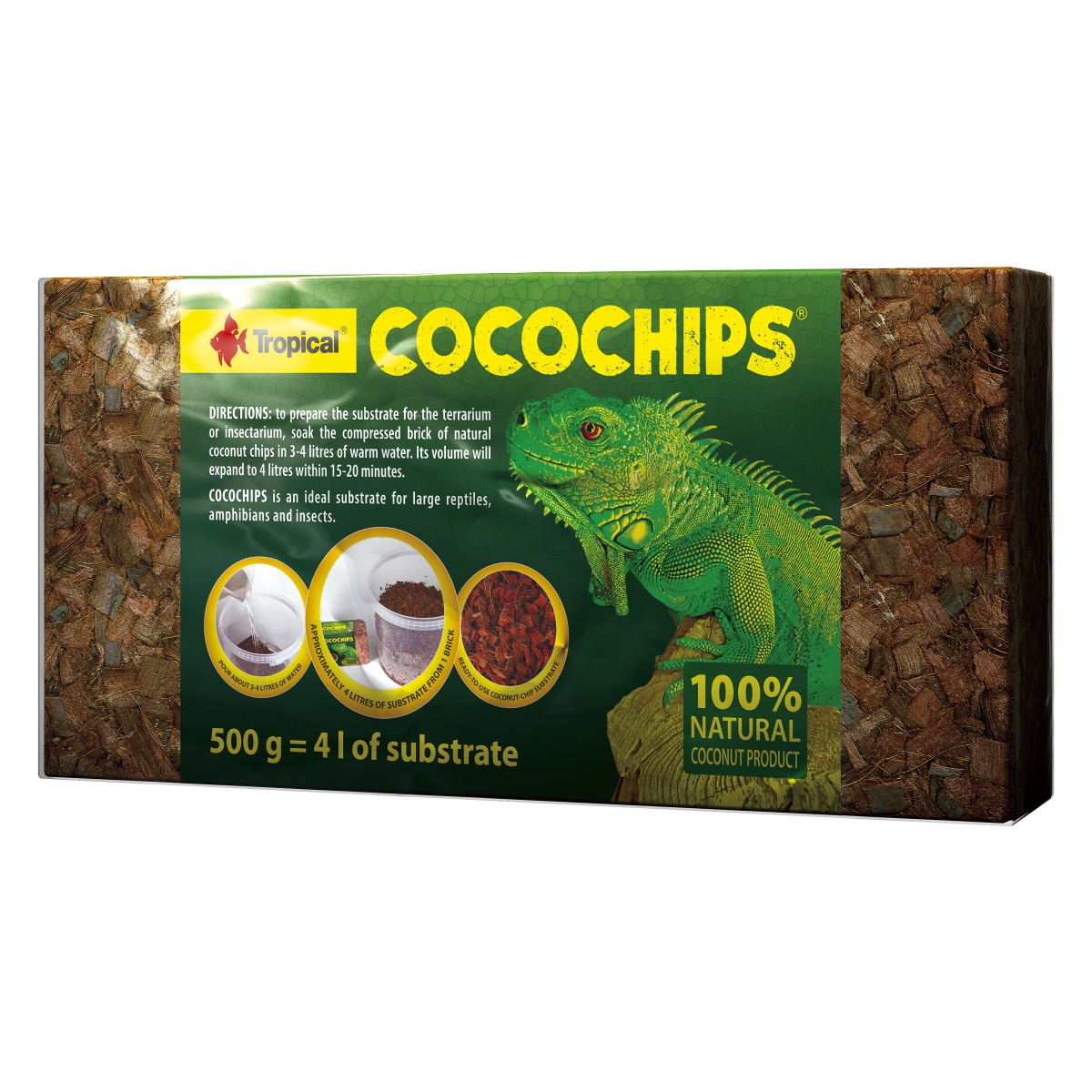 Tropical Cocochips kokoso atplaišų substratas, 500g - 