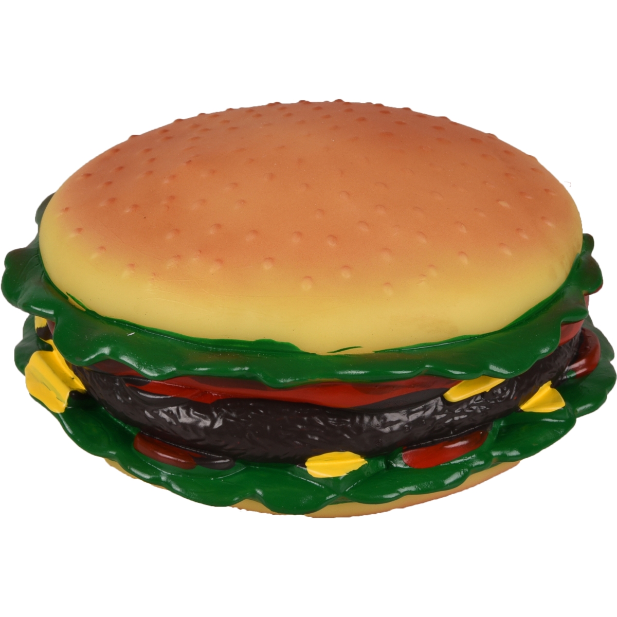 Flamingo Hamburger guminis žaislas šunims, 15x15x6cm - 