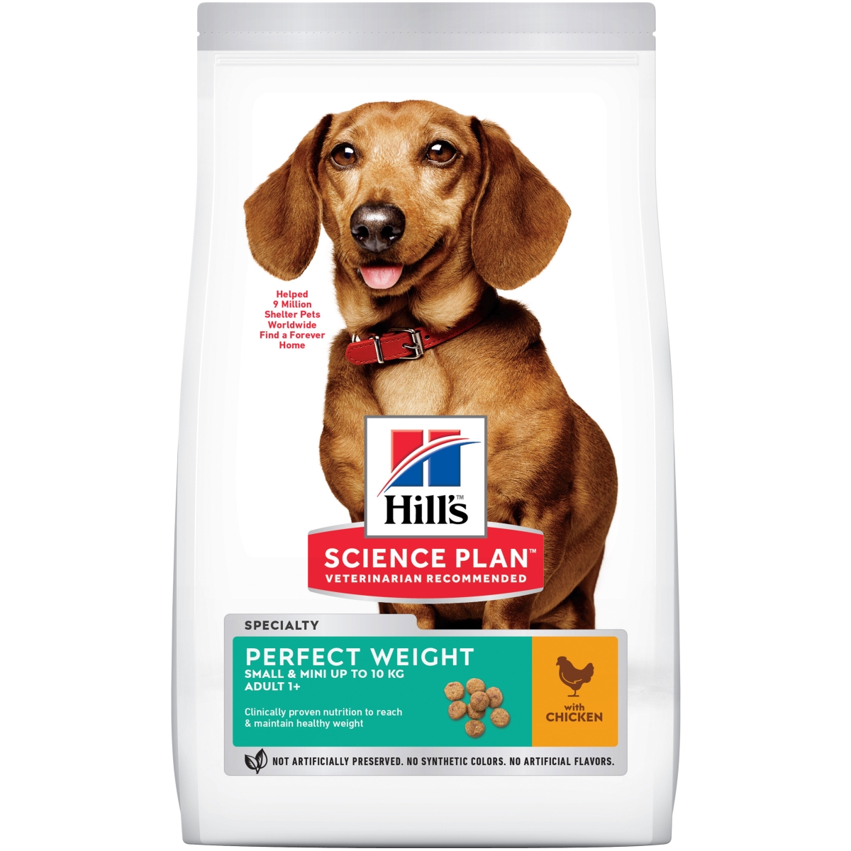 Hill's Canine Adult Perfect Weight Mini maistas šunims 2kg - 