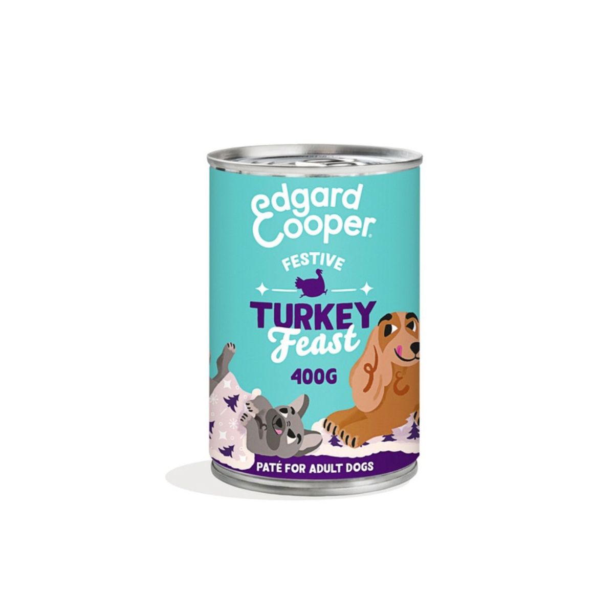 Edgard Cooper Festive konservai šunims su kalakutiena, 400 g