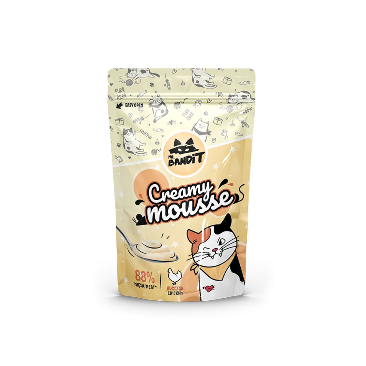 Mr.Bandit Creamy Mousse skanėstai katėms su vištiena, 60g - 