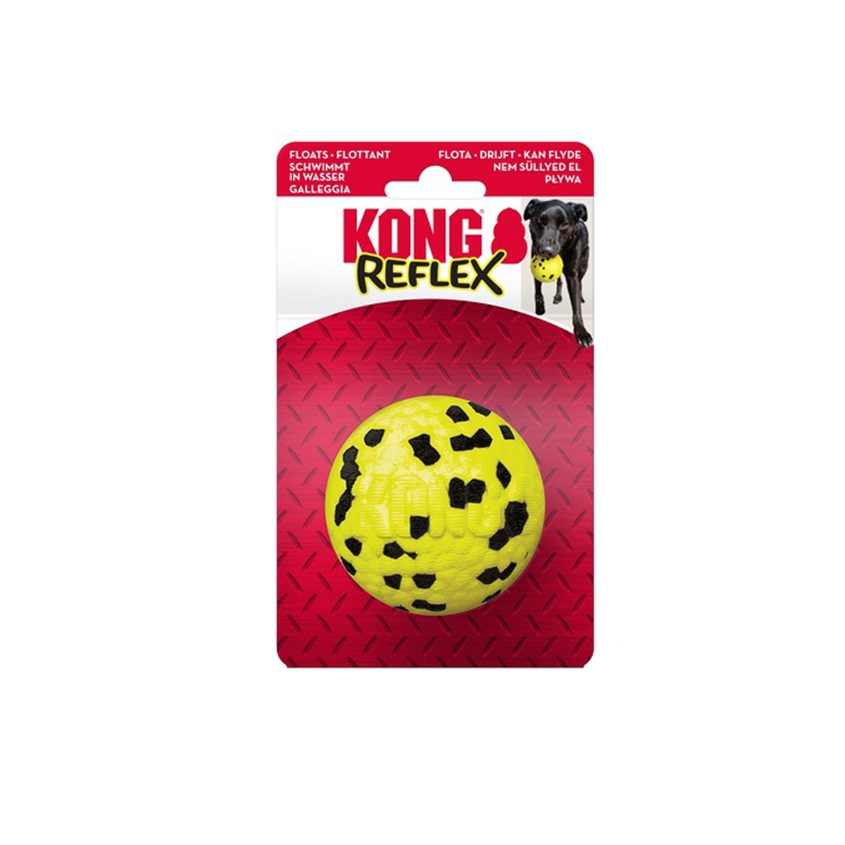 KONG Reflex Ball žaislas šunims kamuolys, L dydis -  1