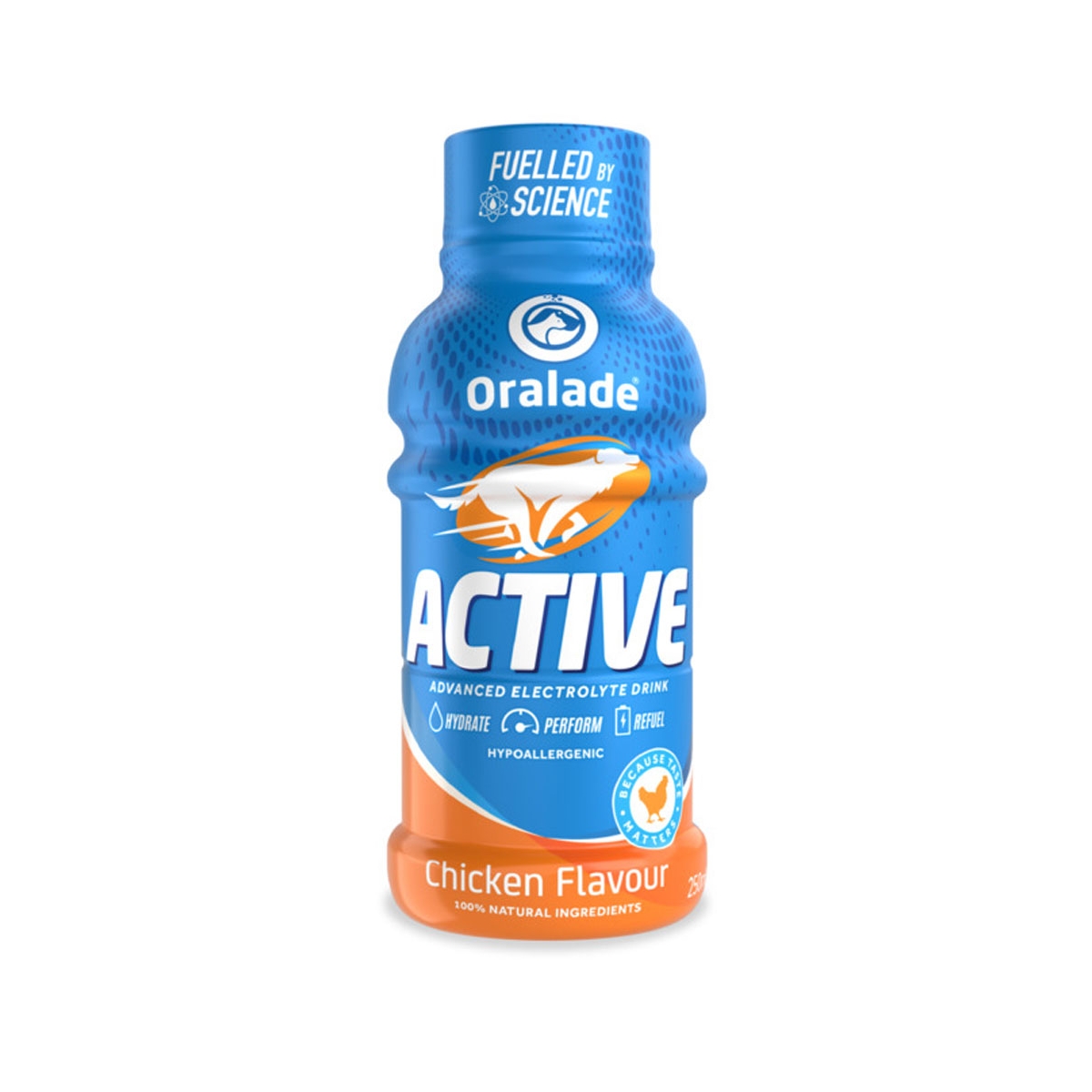 Oralade Active vištienos skonio gėrimas šunims, 250 ml - 