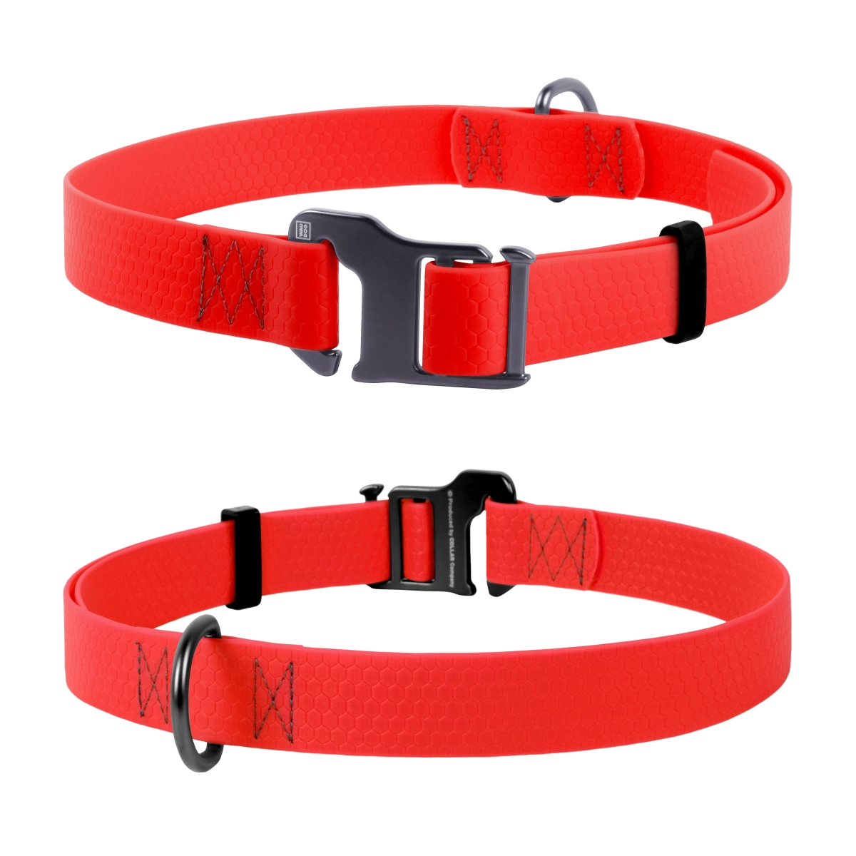 Collar Waudog apykaklė, 25 mm, 35-70 cm, raudona - 