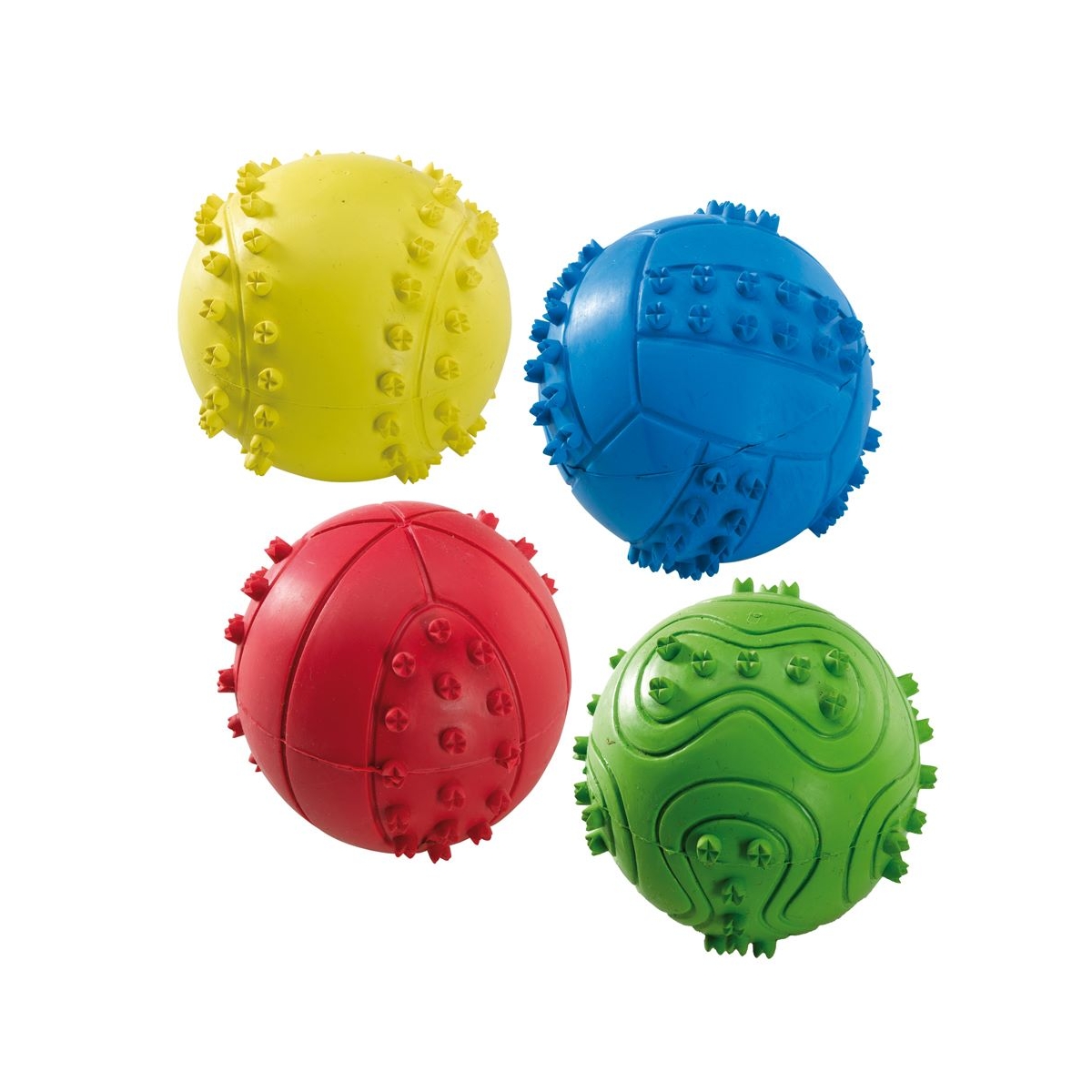 *Ferplast Ball guminis žaislas, 6 cm, įv. spalvų - 