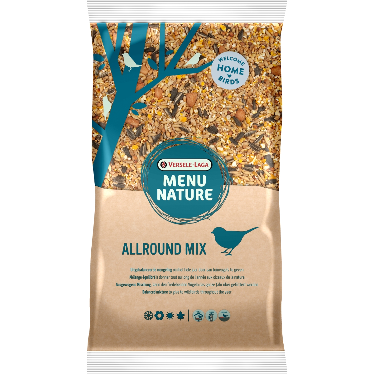 Versele-Laga Nature Allround Mix maistas paukščiams, 2,5 kg - 