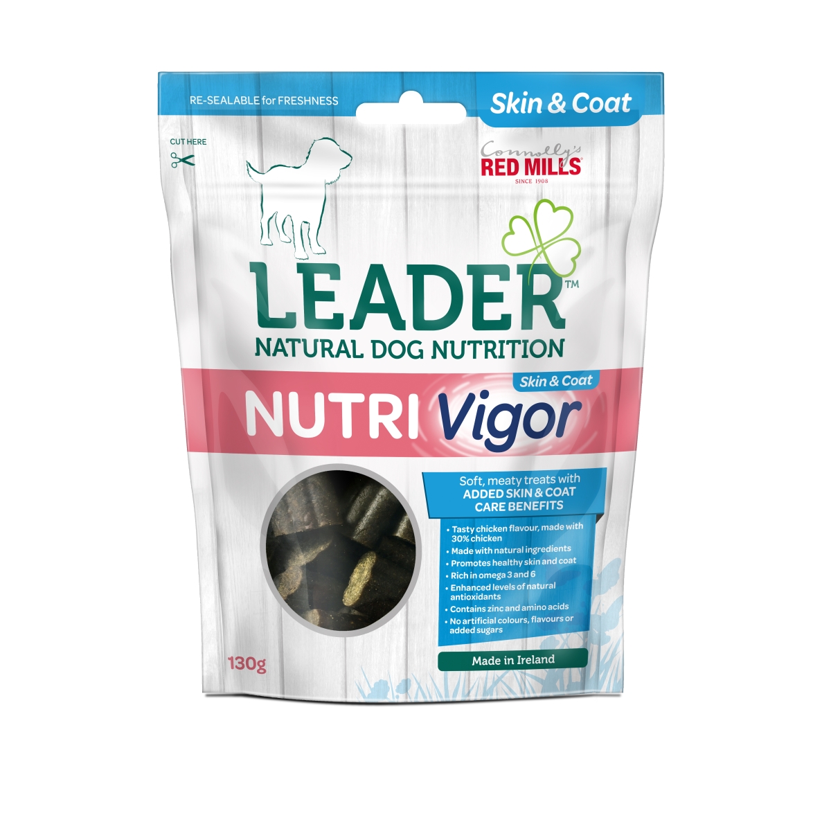 Leader Nutri Skin Care skanėstas šunims su vištiena, 130 g - 