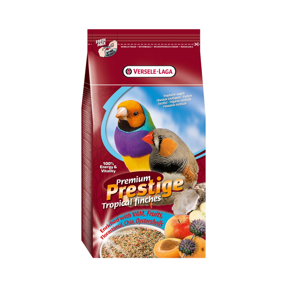 Versele-Laga Prestige Trop. Finches maistas paukščiams, 1kg - 