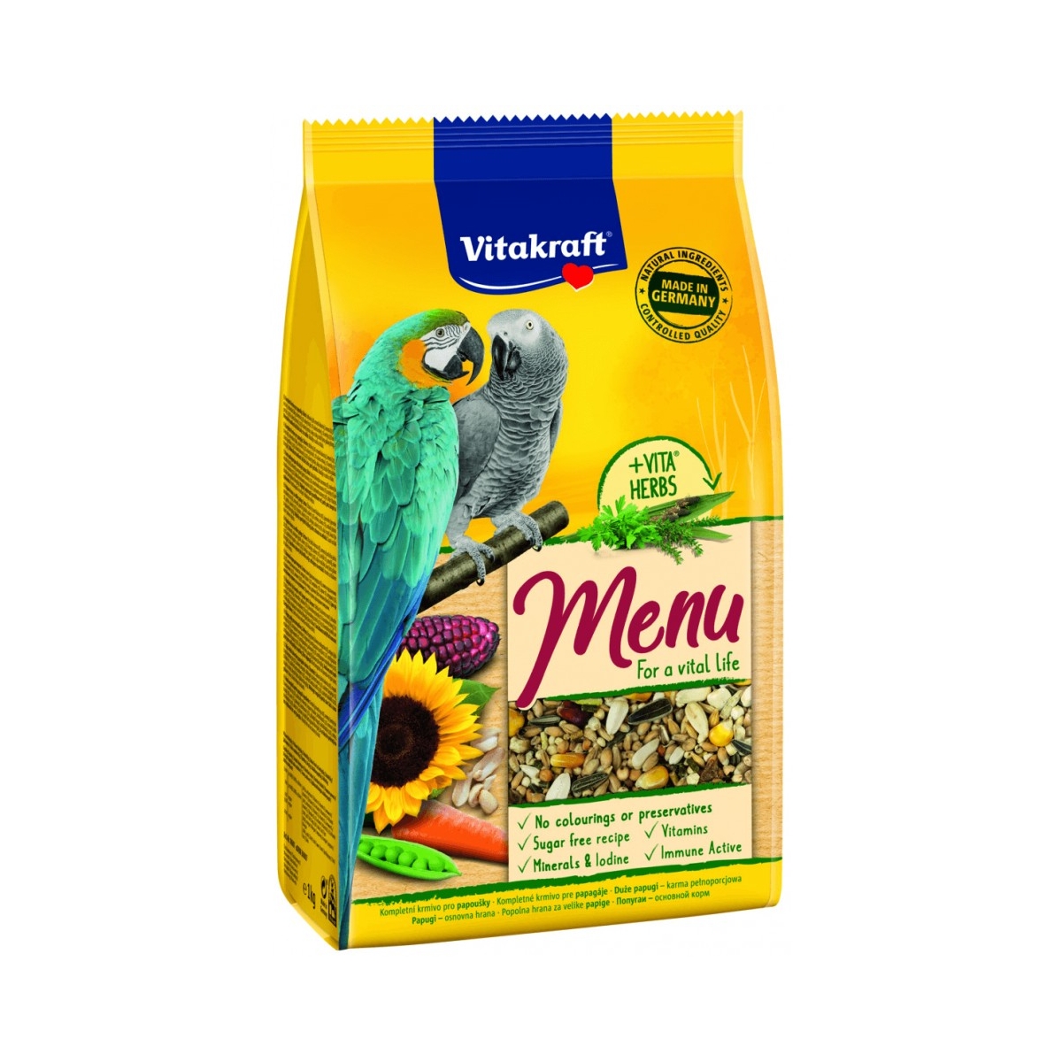 Vitakraft Premium maistas papūgoms, 1kg - 