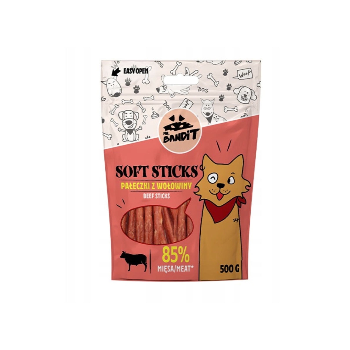 Mr. Bandit Soft Sticks jautienos lazdelės šunims, 500 g - 