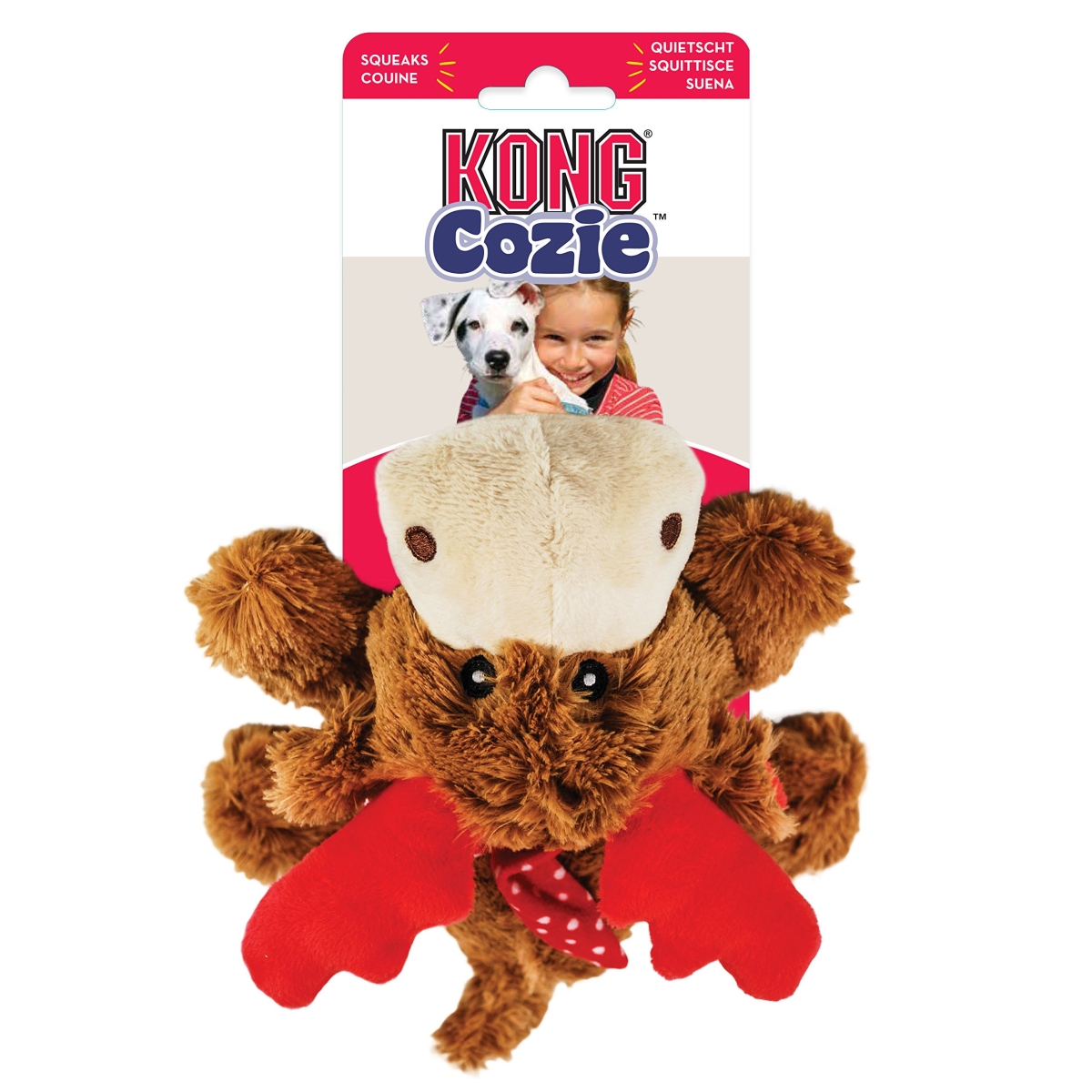 Kong Cozie Reindeer žaislas šunims-elnias, M dydis - 