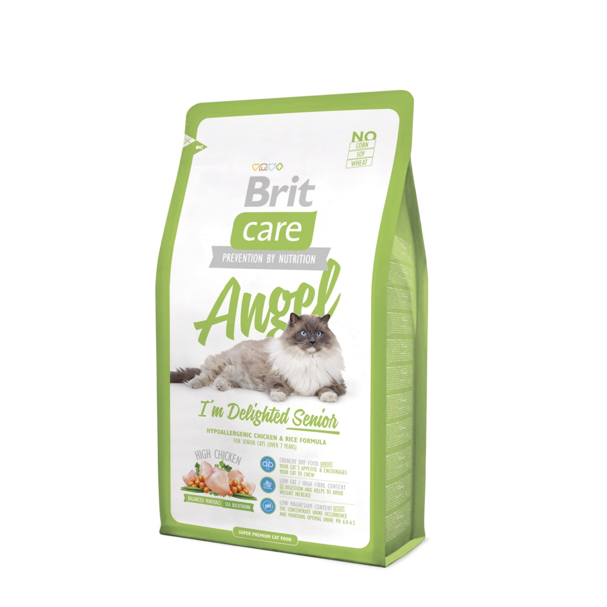 Brit Care angel senior sausas maistas vyr. a. katėms 2kg   - 