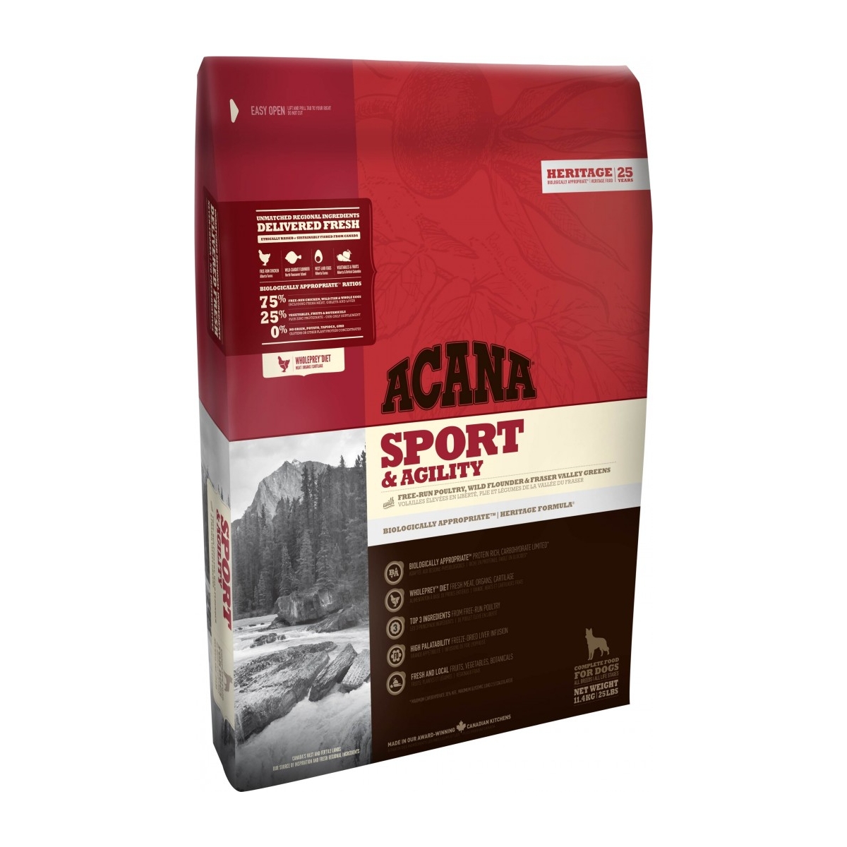 Acana sport&agility sausas šunų maistas  17kg - 