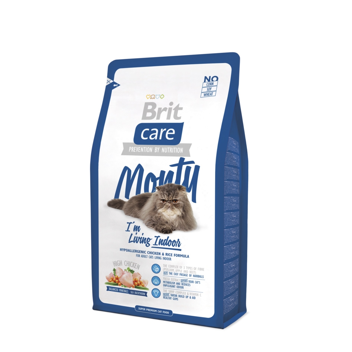 Brit Care monty indoor sausas maistas katėms 2kg   - 