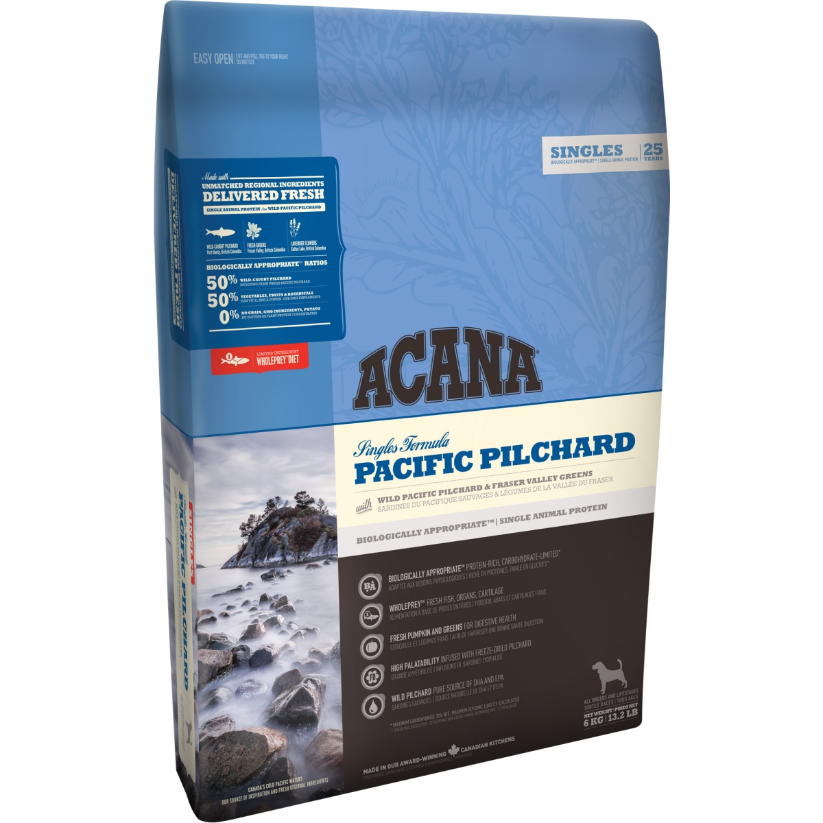 Acana pacific pilchard sausas šunų maistas 11,4kg - 