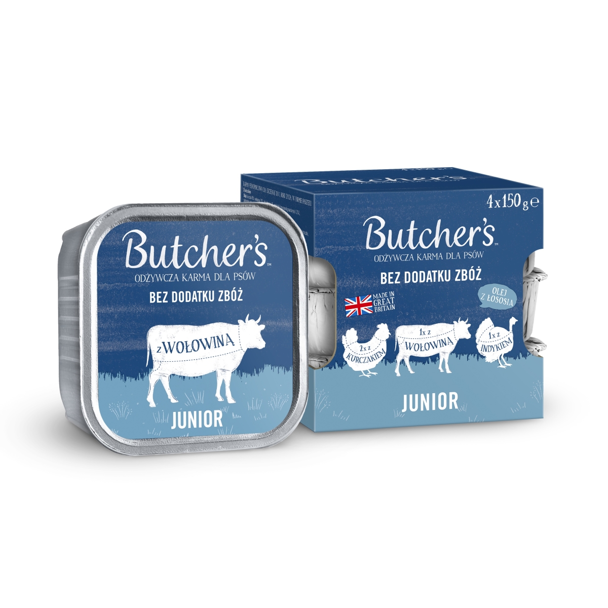 Butcher's Junior konservų rinkinys jauniems šunims, 4x150 g - 