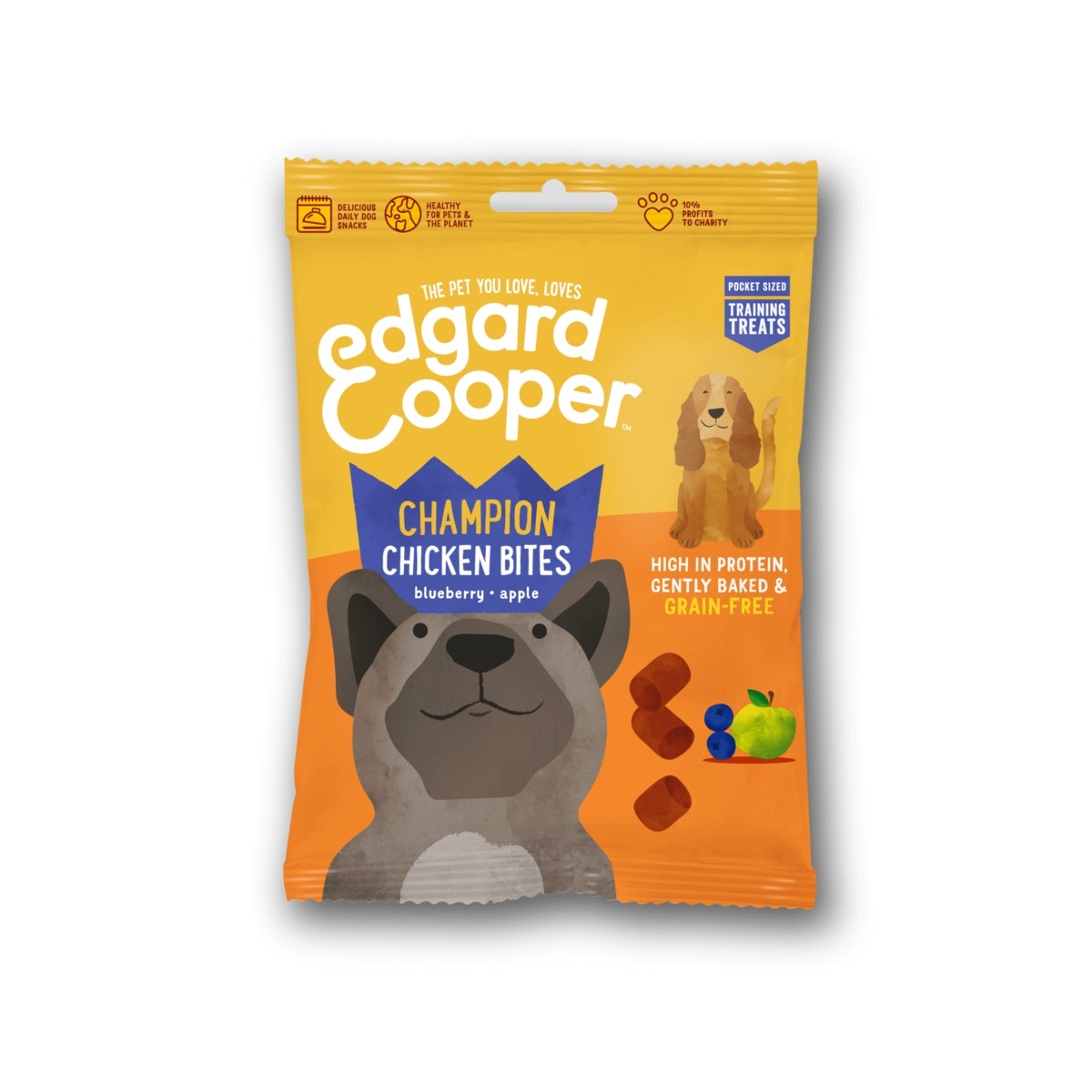 Edgard Cooper Champion Chicken Bites skanėstai šunims su višt., 50 g -  1