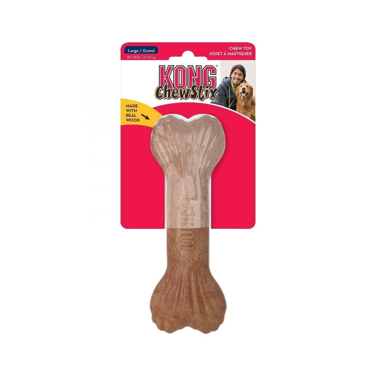 Kong Chewstix Bone medinis kaulas šunims, M -  1