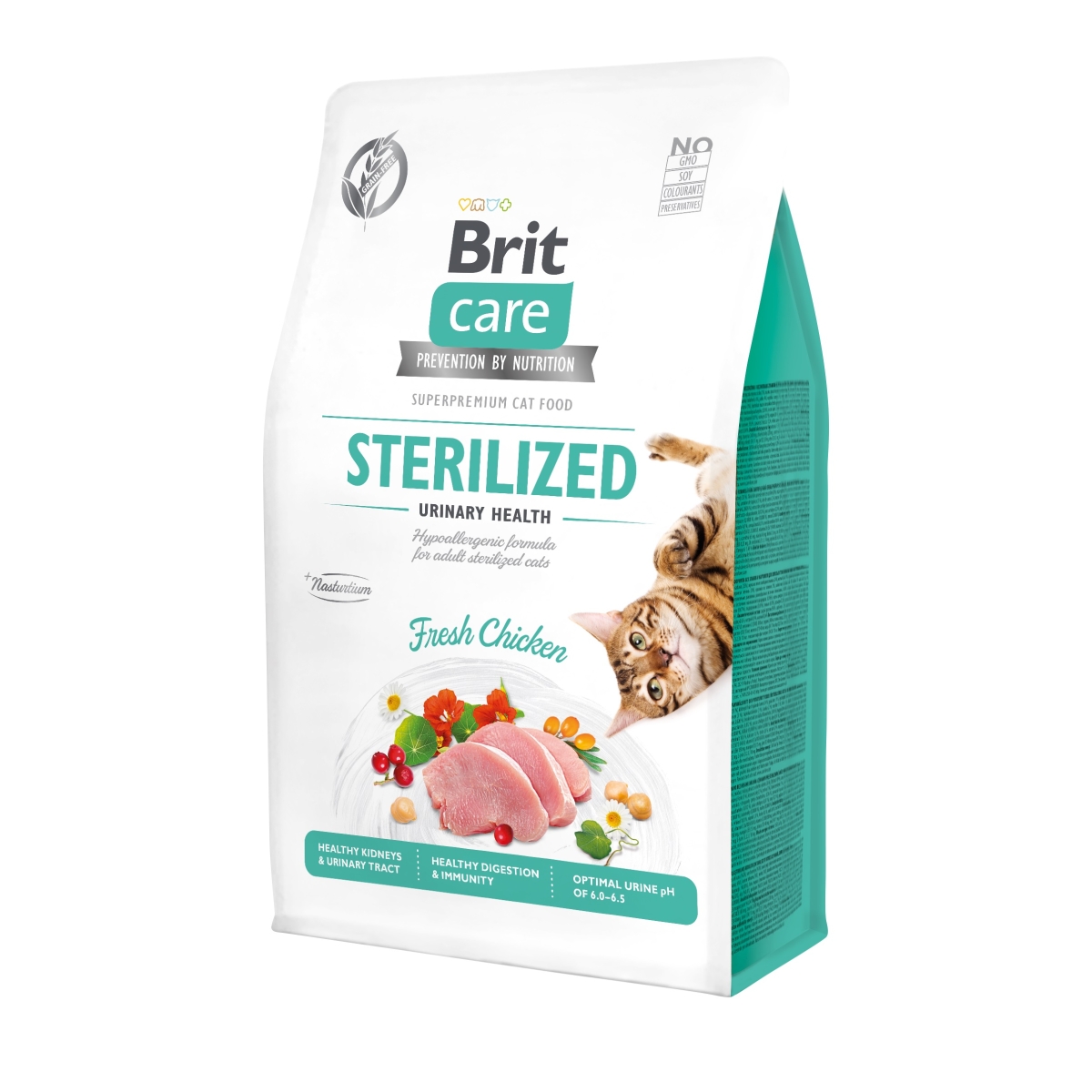 Brit Care begrūdis maistas Steriliz/Urinary katėms 7 kg - 