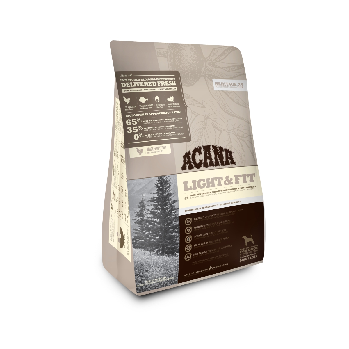 Acana light&fit sausas šunų maistas 2kg - 