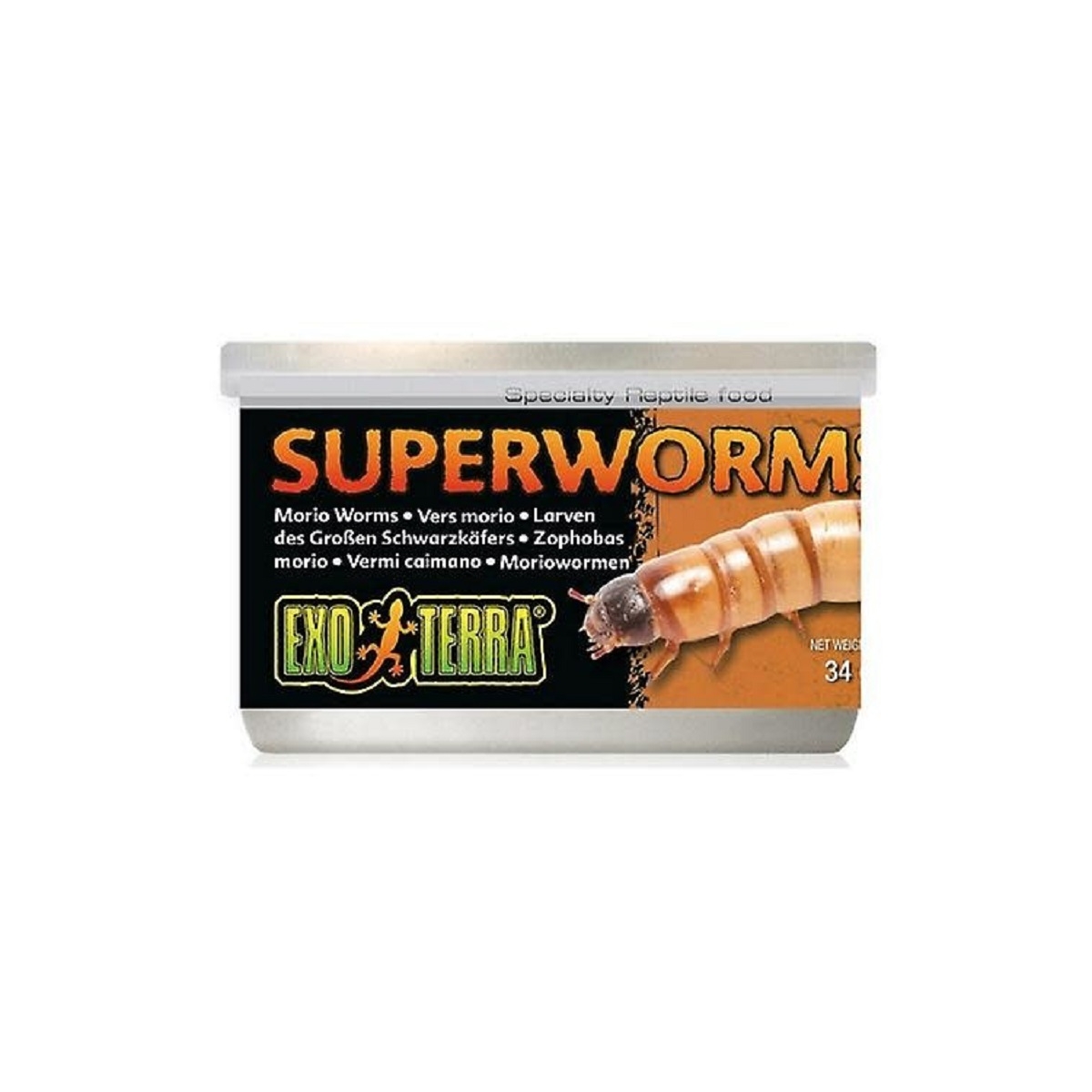 Exo Terra Wild Feed konservai su kirmelėmis, 34 g - 