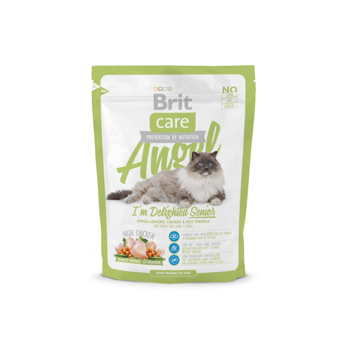 Brit Care angel senior sausas maistas vyr.a. katėms 0,4kg   - 