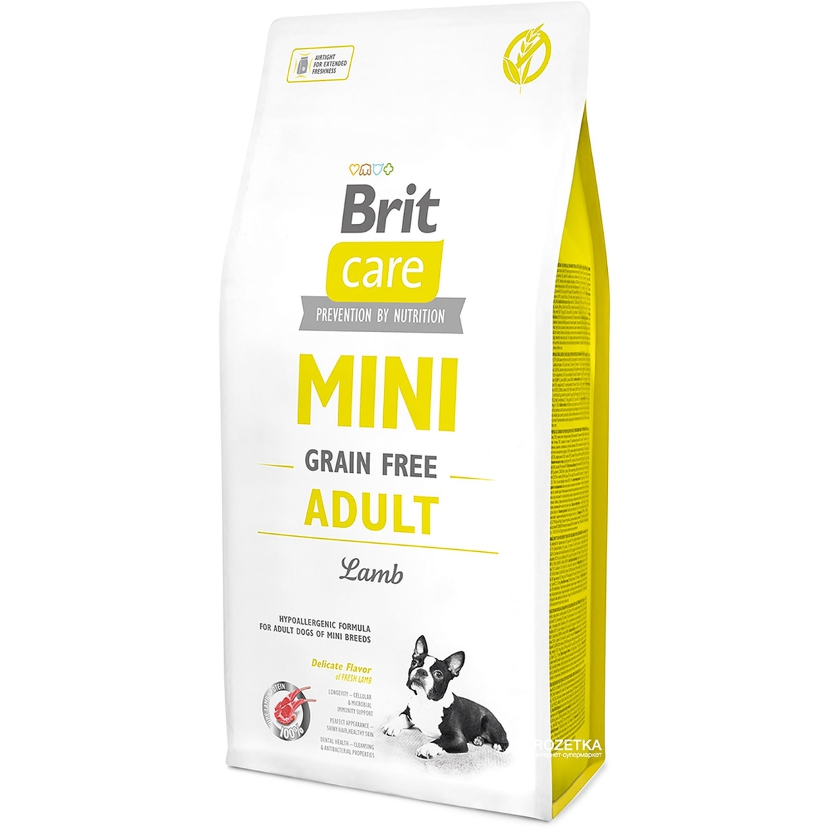 Brit Care mini lamb begrūdis maistas šunims su ėriena 7kg - 