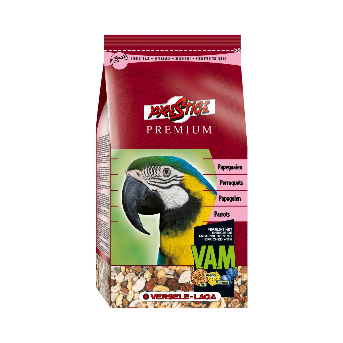 Versele-Laga Prem. Prestige Parrots maistas paukščiams, 1 kg - 