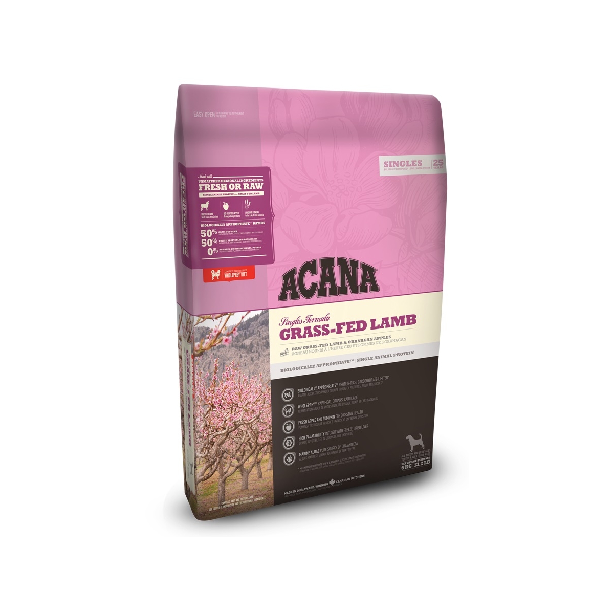 Acana grass-feed lamb sausas šunų maistas 6kg - 