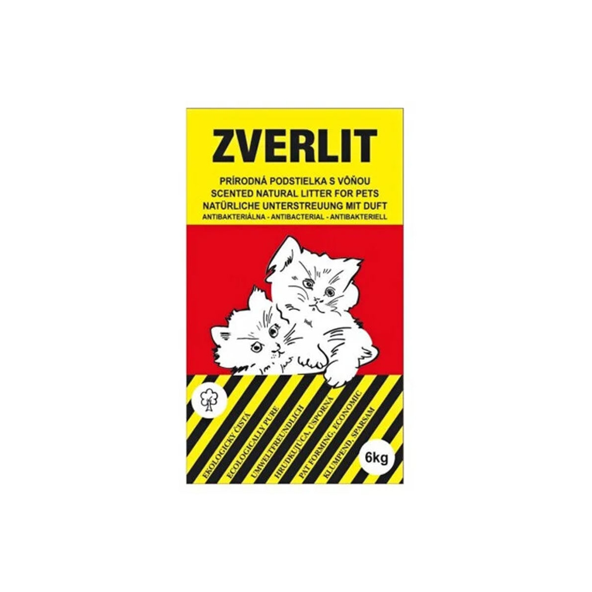 Zverlit aromatizuotas bentonito kraikas katėms, 1-4 mm, 6 kg - 