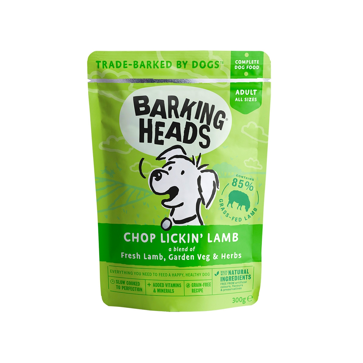 Barking Heads Bowl Lickin' Lamb konservai šunims su ėriena, 300g -  1