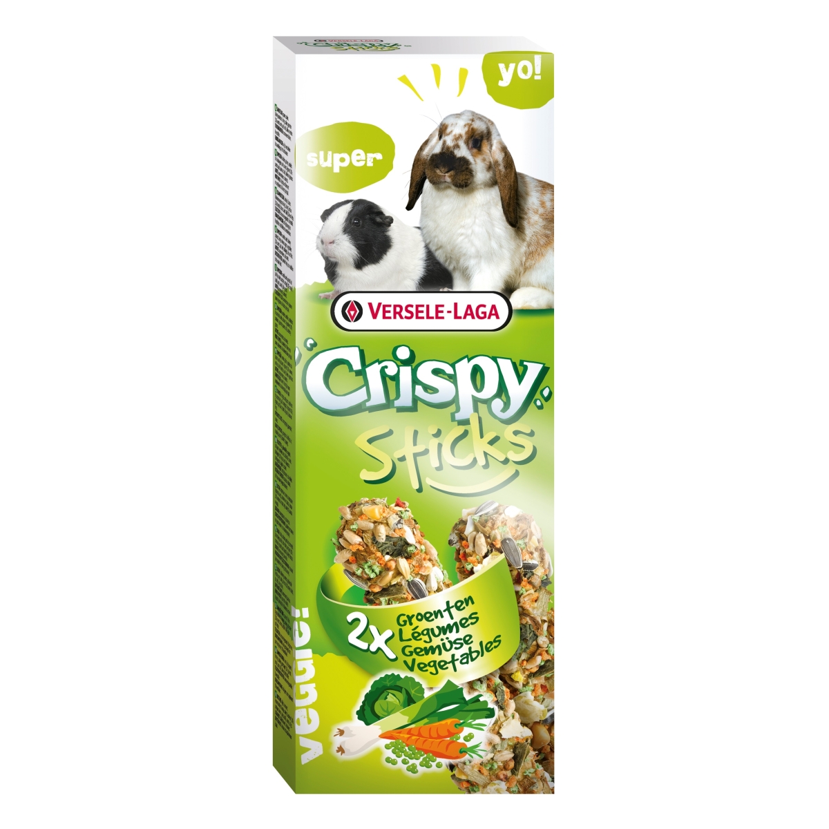 Versele-Laga Crispy Sticks lazdelės triušiams ir jūrų kiaulytėms, 2 vn - 