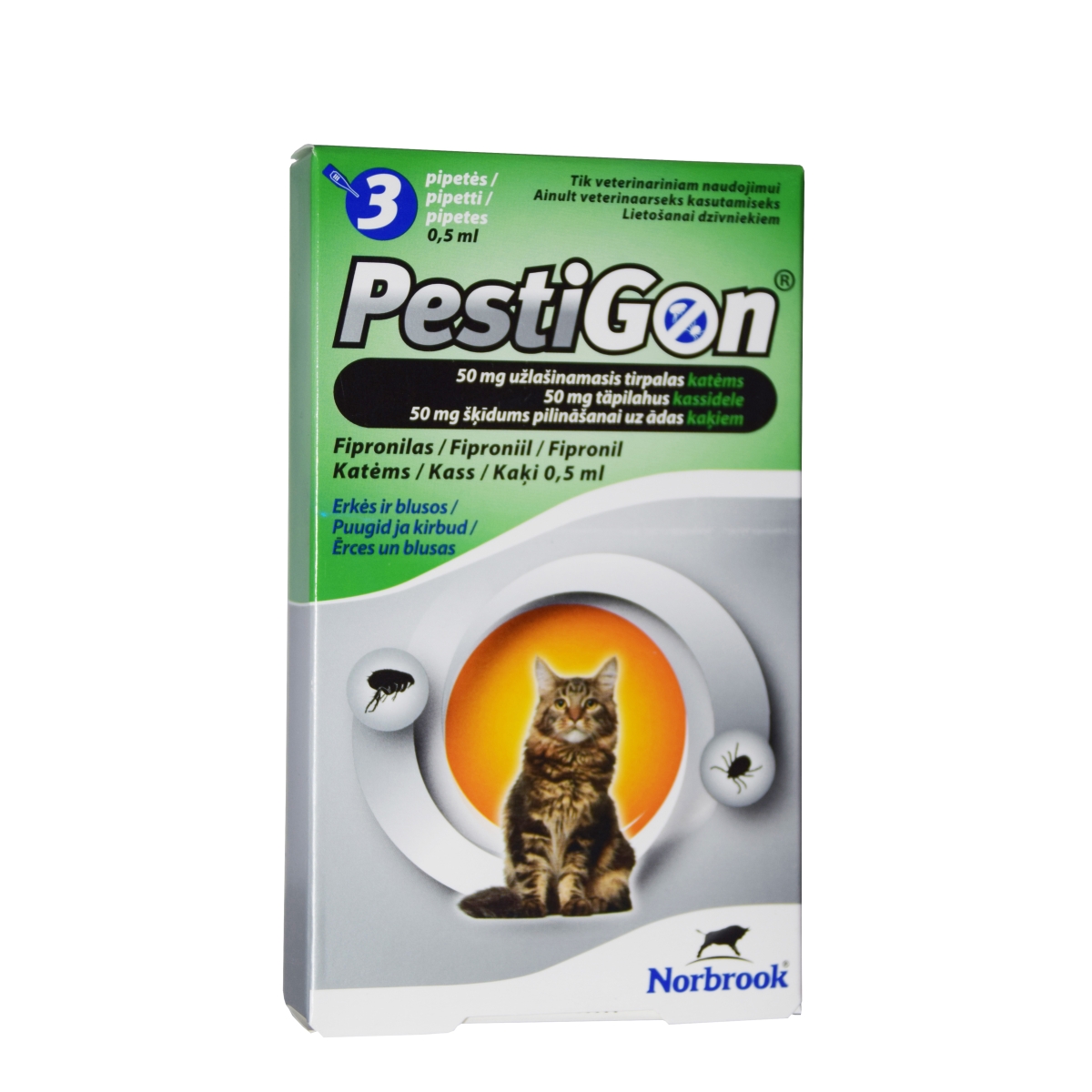 Pestigon cat´s lašinamas tirpalas  50mg 1vnt. - 