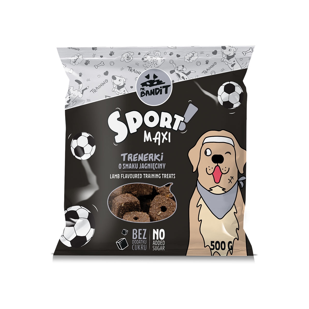 Mr. Bandit Sport Maxi skanėstai šunims su ėriena, 500 g - 