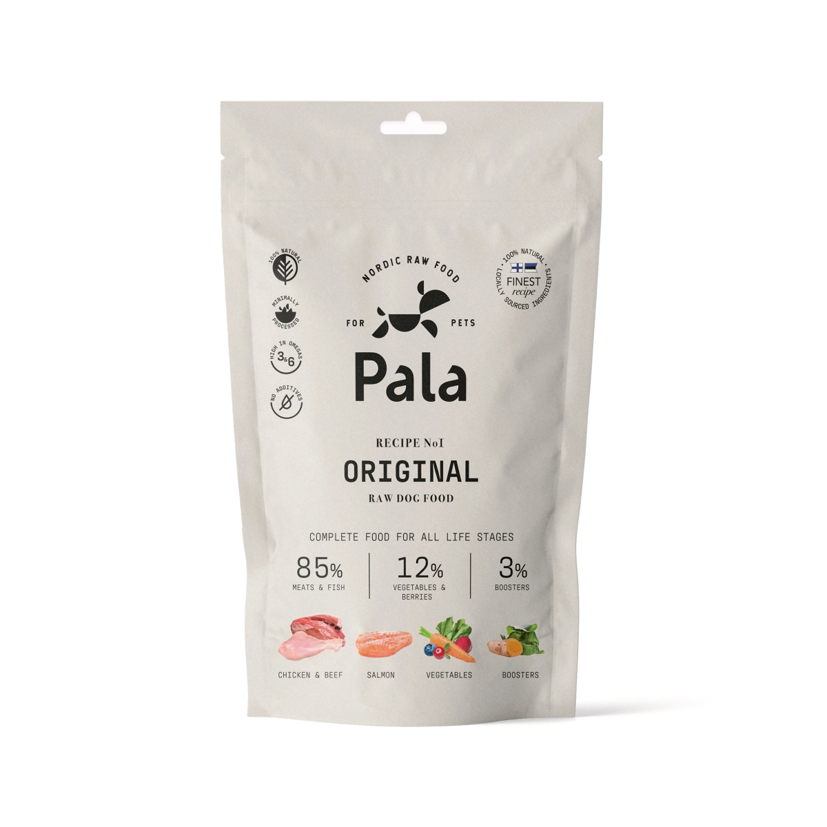 Pala Raw Food Original maistas šunims, 100g - 