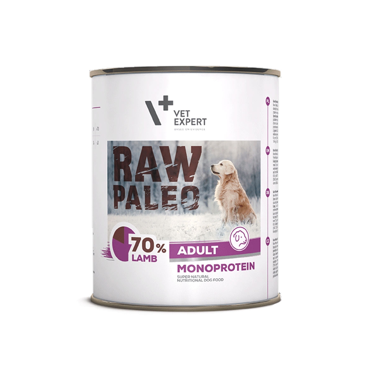 Raw Paleo Adult konservai šunims su ėriena, 800 g - 