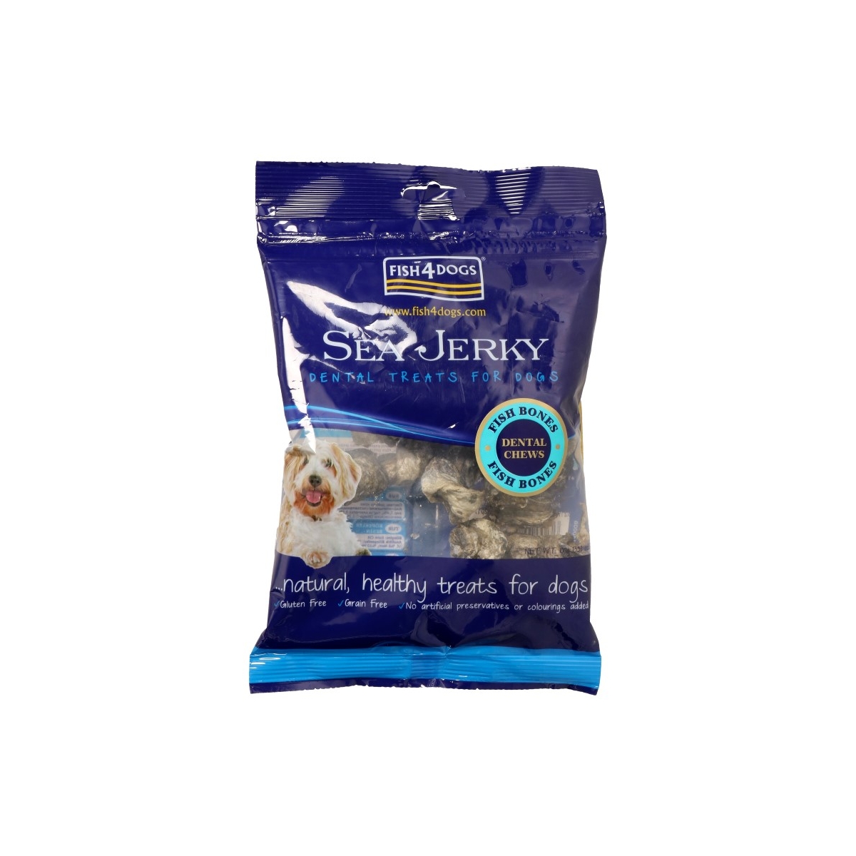 Fish4Dogs sea jerky fish bones skanėstas šunims 100 g - 