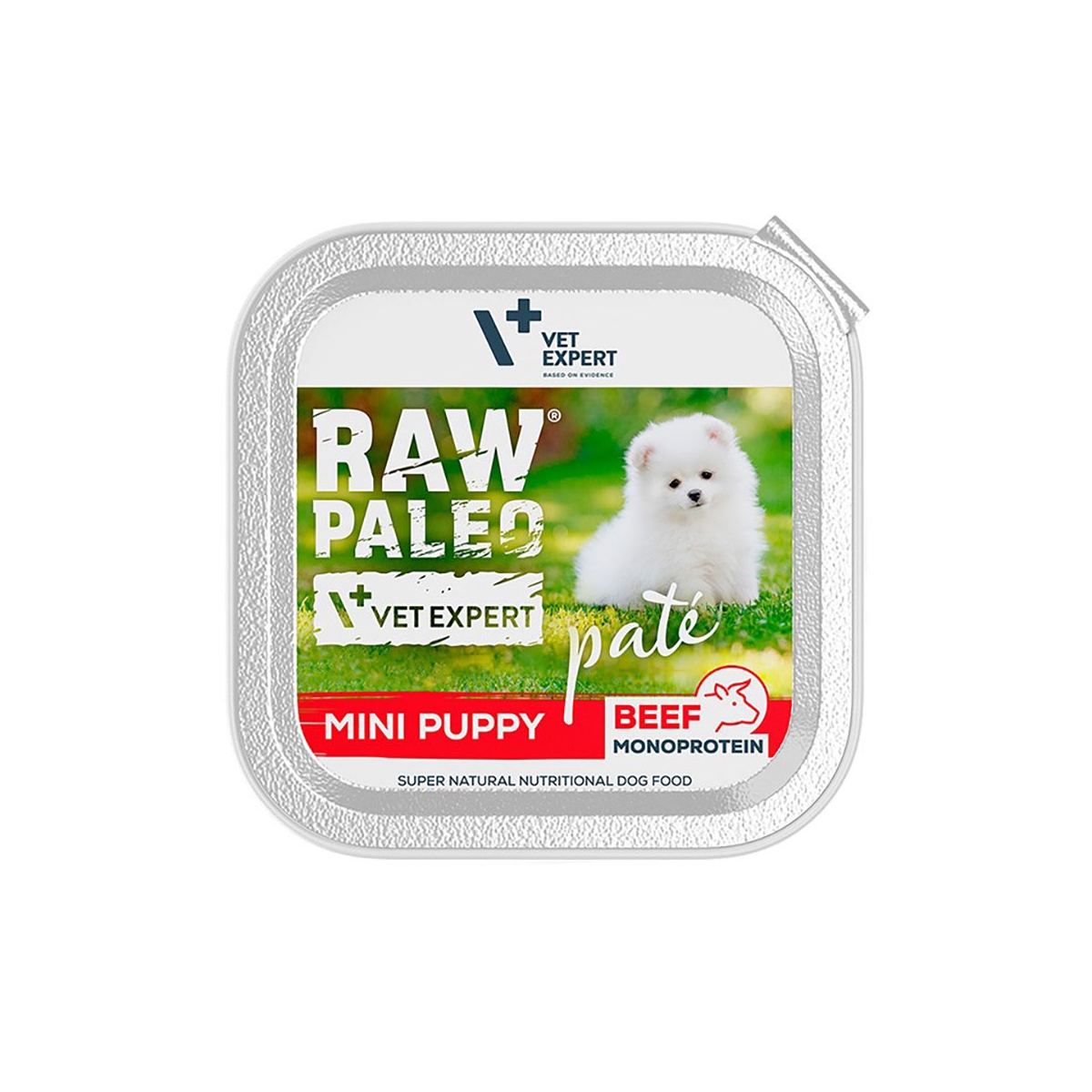 Raw Paleo Pate Mini Puppy paštetas šuniukams su jautiena, 150 g -  1