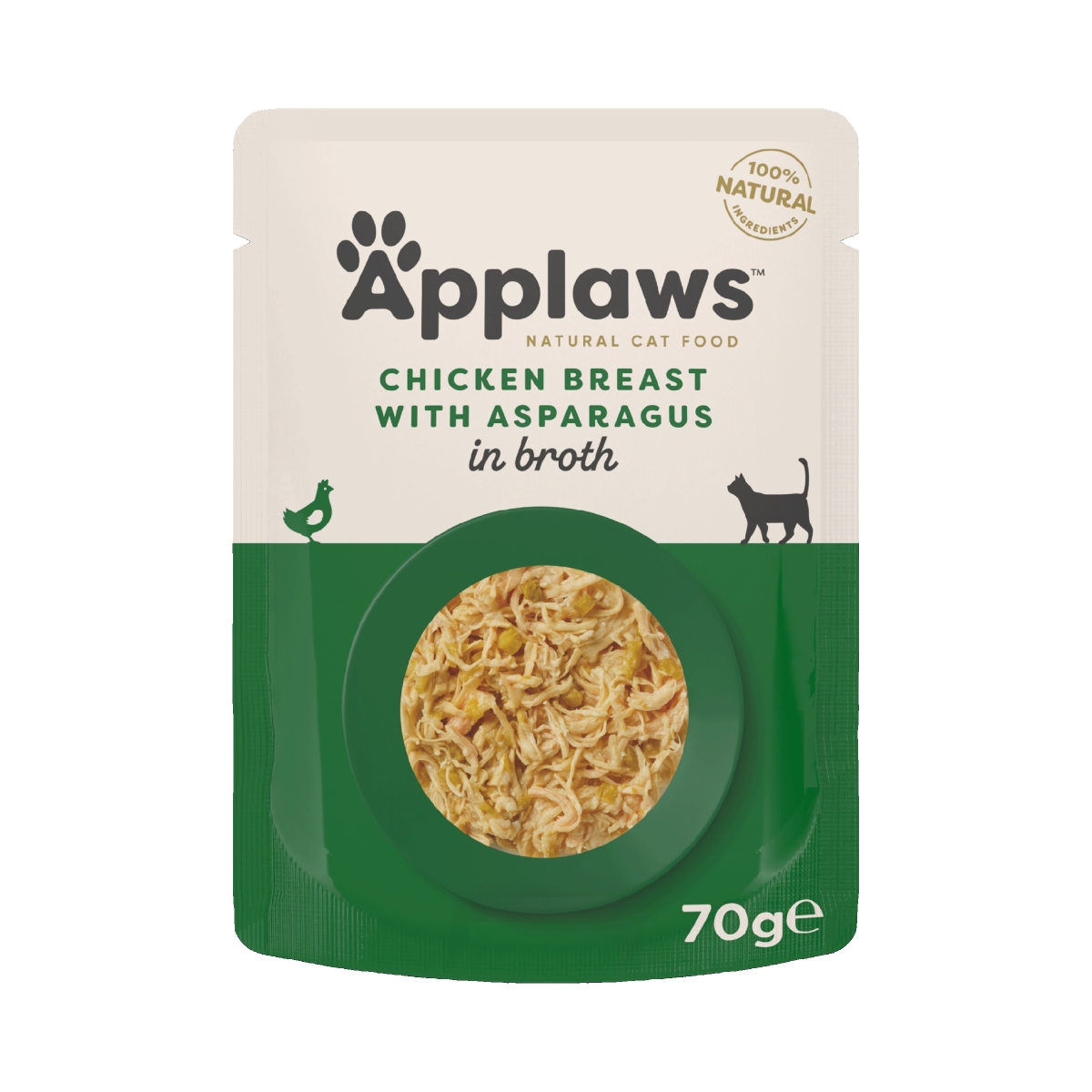 Applaws Chicken/Asparagus konservai katėms, 70g - 