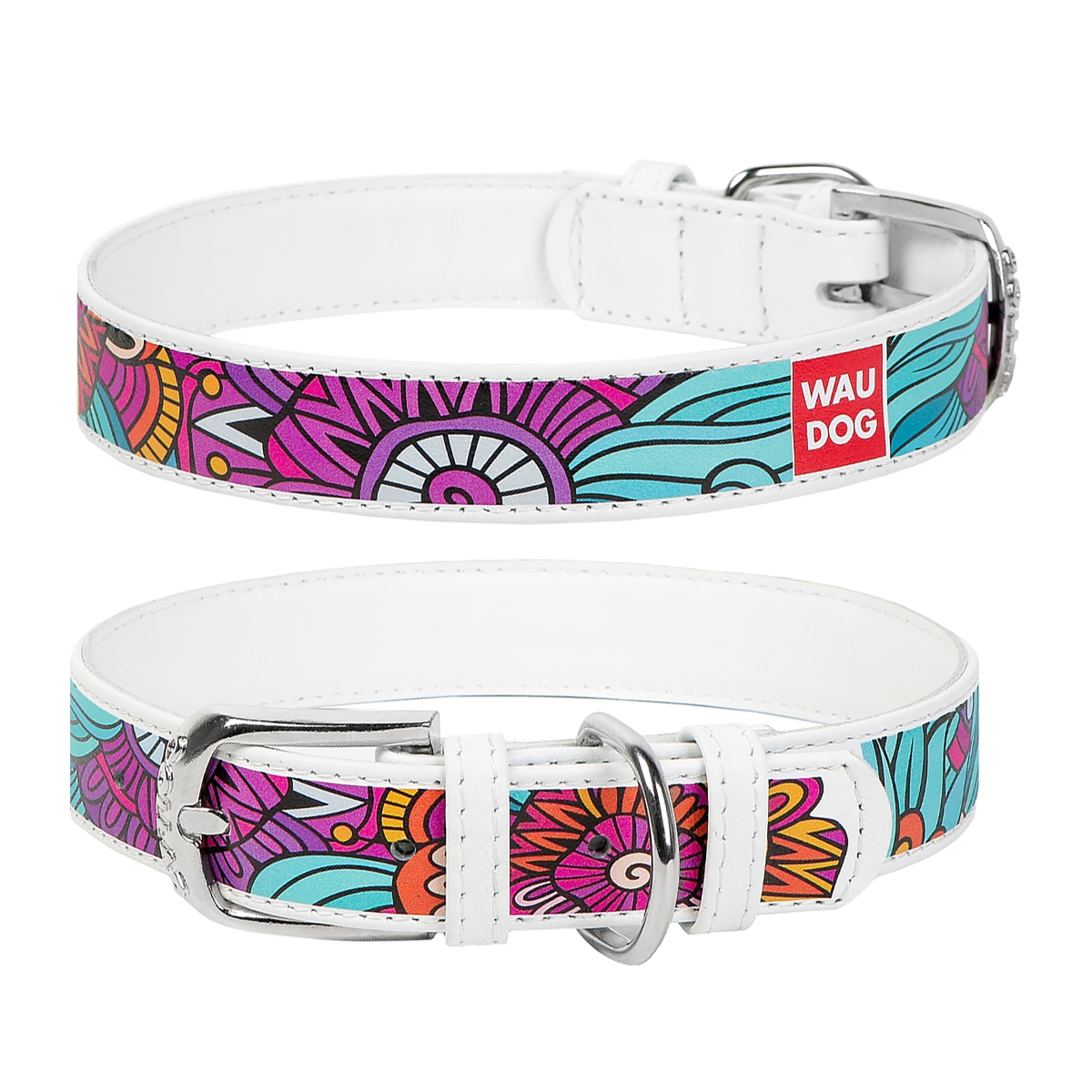 Collar Waudog Summer apykaklė, 20 mm, 30-39 cm, balta - 