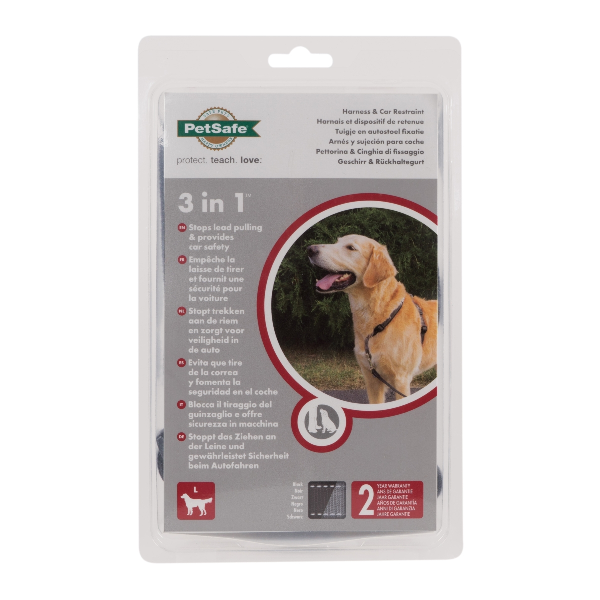 PetSafe 3in1 petnešos šunims, L, juodos -  1